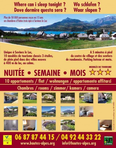 'Residence morgon meublés de tourisme 3* SAVINES LE LAC' à Avançon