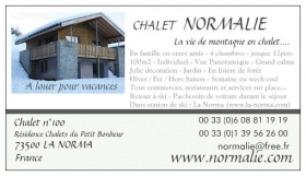 Maison / Villa 'Chalet normalie.com' à La norma
