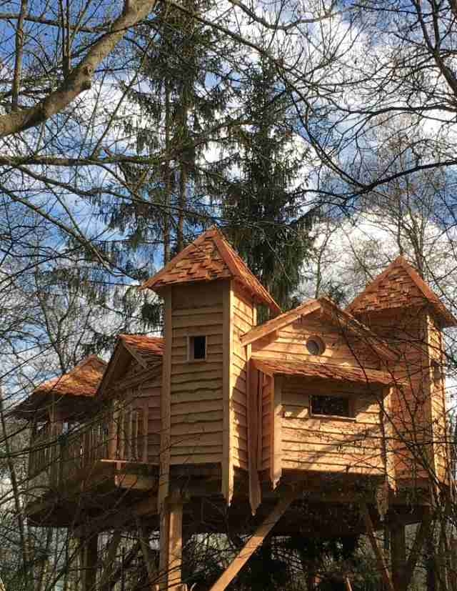 Cabanes dans les arbres de luxe 'Les Cabanes du Moulin - Cabanes Spa- 45mn de Paris' à Orly sur morin
